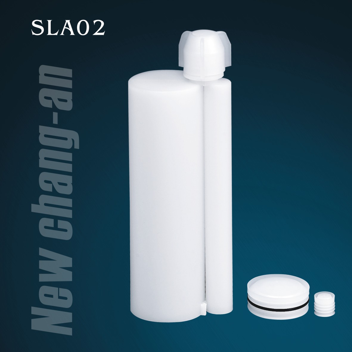 230ml：23mlパックA + B接着剤SLA02用の2液型デュアルカートリッジ